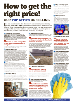 our top 12 tips on selling