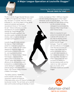 A Major League Operation at Louisville Slugger - Datamax