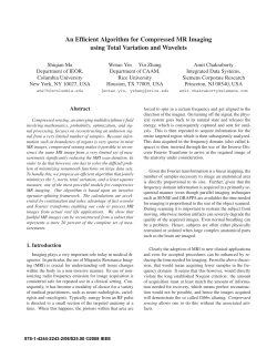 An Efficient Algorithm for Compressed MR Imaging using Total