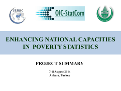 SESRIC_POVERTY_Project Summary