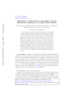 Probability aggregation in time-series: Dynamic hierarchical
