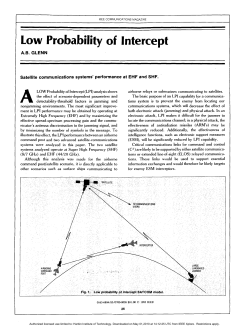 Low Probability of Intercept