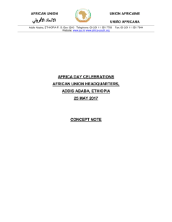 Concept Note - African Union