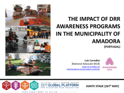 the impact of drr awareness programs in the municipality of