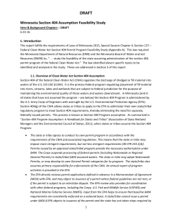 1.1. Overview of Clean Water Act Section 404 Assumption