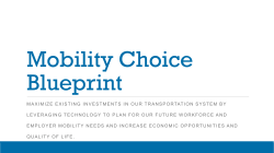 Mobility Choice - Denver Regional Council of Governments