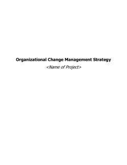 PAQC/CareLink Change Management Plan