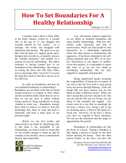 Daily Gleaner &ndash; Let`s Talk Column #16 - September 6/2011