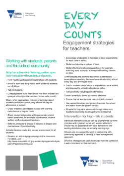 Attendance Strategies for Teachers