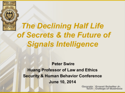 The Declining Half Life of Secrets