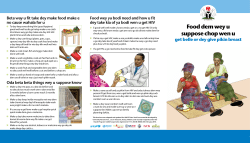 Food dem wey u suppose chop wen u