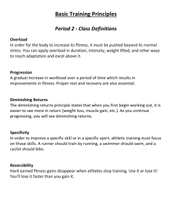 Training Principles to Improve Athlete Performance