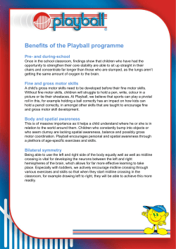 Benefits of the Playball programme