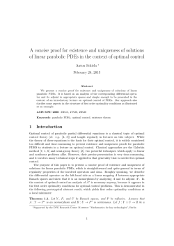 A concise proof for existence and uniqueness of solutions of linear