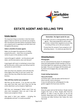 estate agent and selling tips