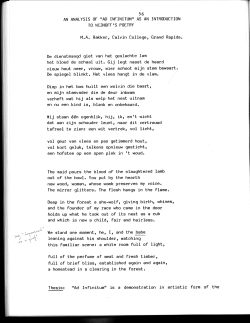 AN ANALYSIS OF "AD INFINITUM" AS AN INTRODUCTION TO