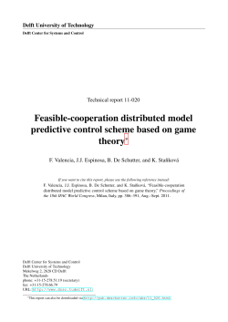 Feasible-cooperation distributed model predictive control scheme