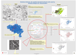 Input Output Statistical districts, the smallest standard territorial units