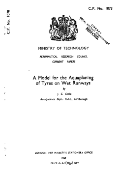 A Model for the Aquaplaning of Tyres on Wet Runways