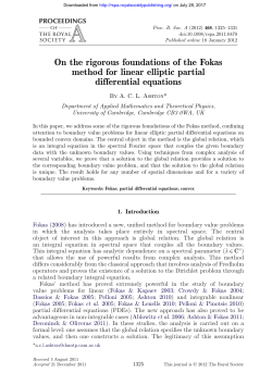 On the rigorous foundations of the Fokas method for linear elliptic
