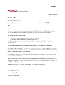 2014 Numerous Price Increase Letters