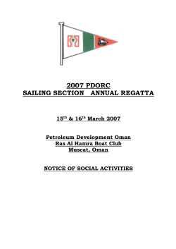 Notice of Social Activities - Ras Al Hamra Recreation Centre
