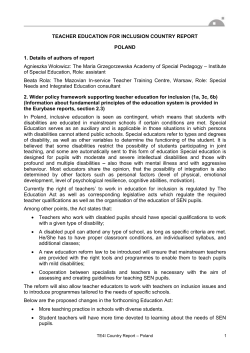 Poland - European Agency for Special Needs and Inclusive Education