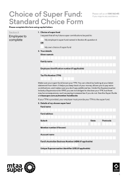 Standard Choice Form