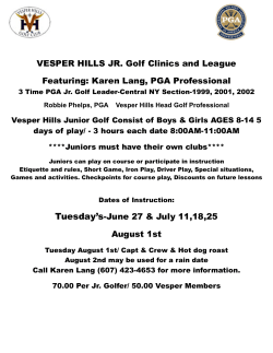 JR Golf 2017 - Vesper Hills Golf Course