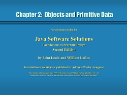Chapter 2: Using Objects