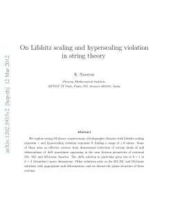 On Lifshitz scaling and hyperscaling violation in string theory