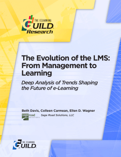 The Evolution of the LMS: From Management to Learning