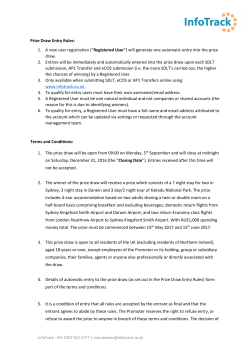 Prize Draw Entry Rules: 1. A new user registration (&ldquo; Registered