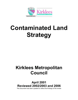 Contaminated Land Strategy 2006
