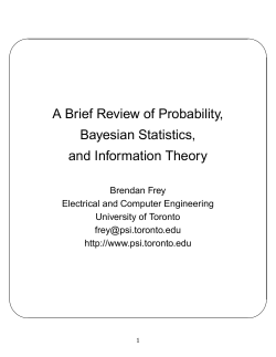 Probability, Bayesian statistics, and information theory