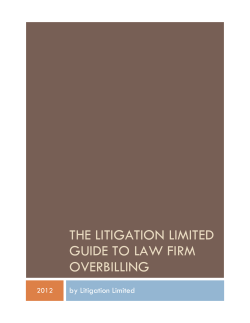 the litigation limited guide to law firm overbilling