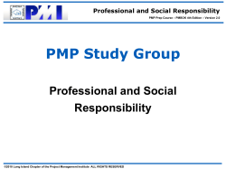Professional and Social Responsibility