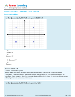 Grade 6 Math - SkillBuilder + MAP Rehearsal Lesson: Ordered Pairs
