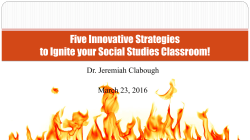 Five Innovative Strategies to Ignite your Social Studies Classroom
