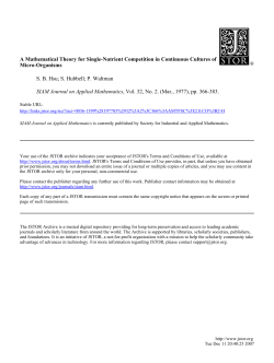 A Mathematical Theory for Single