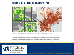 The Urban Health Collaborative Aims to&hellip;