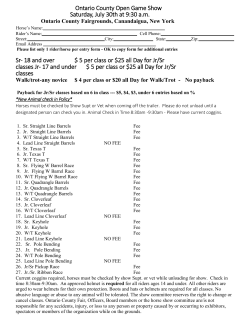 Open Horse Game Show - Ontario County Fair