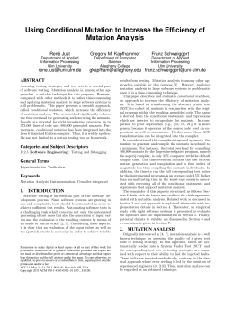 Using Conditional Mutation to Increase the