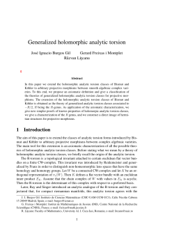 Generalized holomorphic analytic torsion