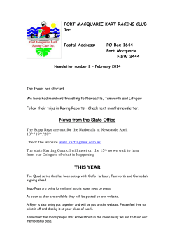 PORT MACQUARIE KART RACING CLUB Inc