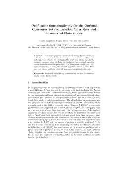 O(n3 log n) time complexity for the Optimal Consensus Set