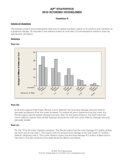 ap&reg; statistics 2010 scoring guidelines