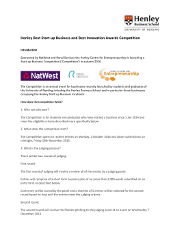 Henley Best Start-up Business and Best Innovation Awards