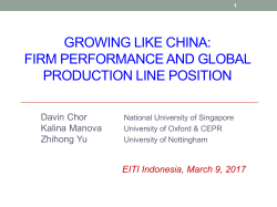 The Global Production Line Position of Chinese Firms