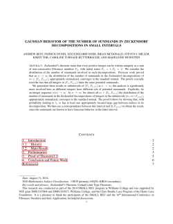 GAUSSIAN BEHAVIOR OF THE NUMBER OF